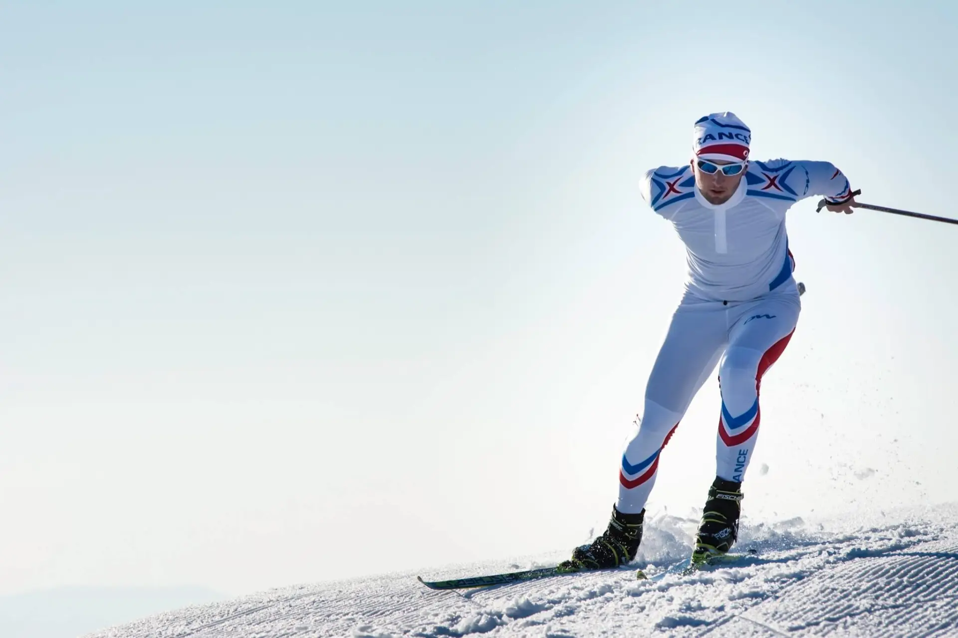 Sylvain Bailly en ski nordique, sous les couleurs de l’équipe de France